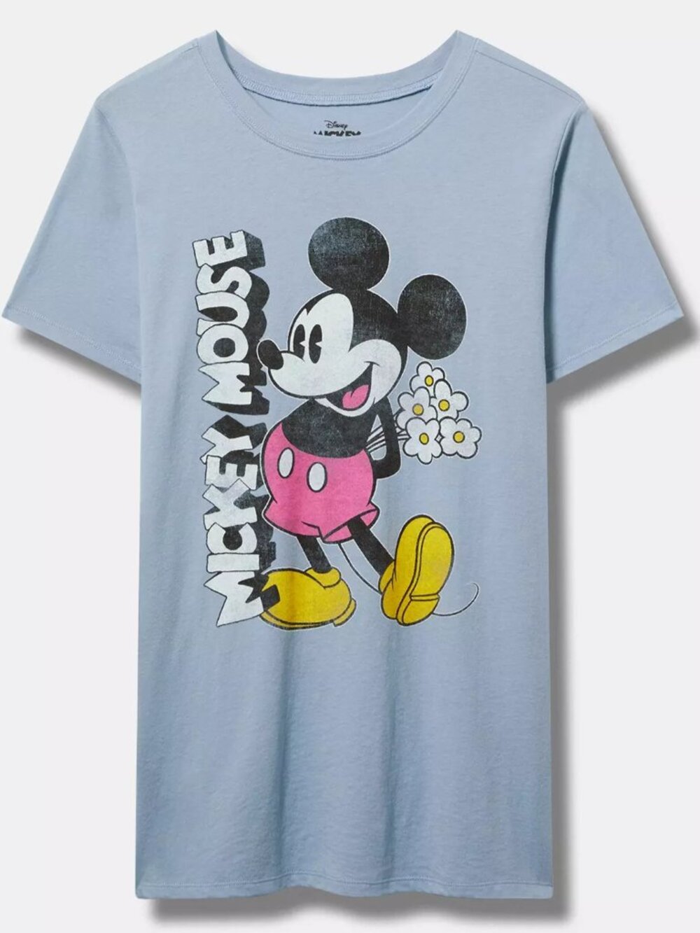 ❤️NWT TORRID DISNEY TEE MICKEY MOUSE CLASSIC CREW NECK BABY BLUE TOP - PLUS SIZE